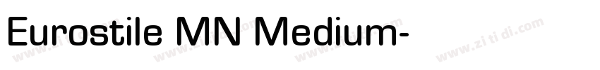 Eurostile MN Medium字体转换